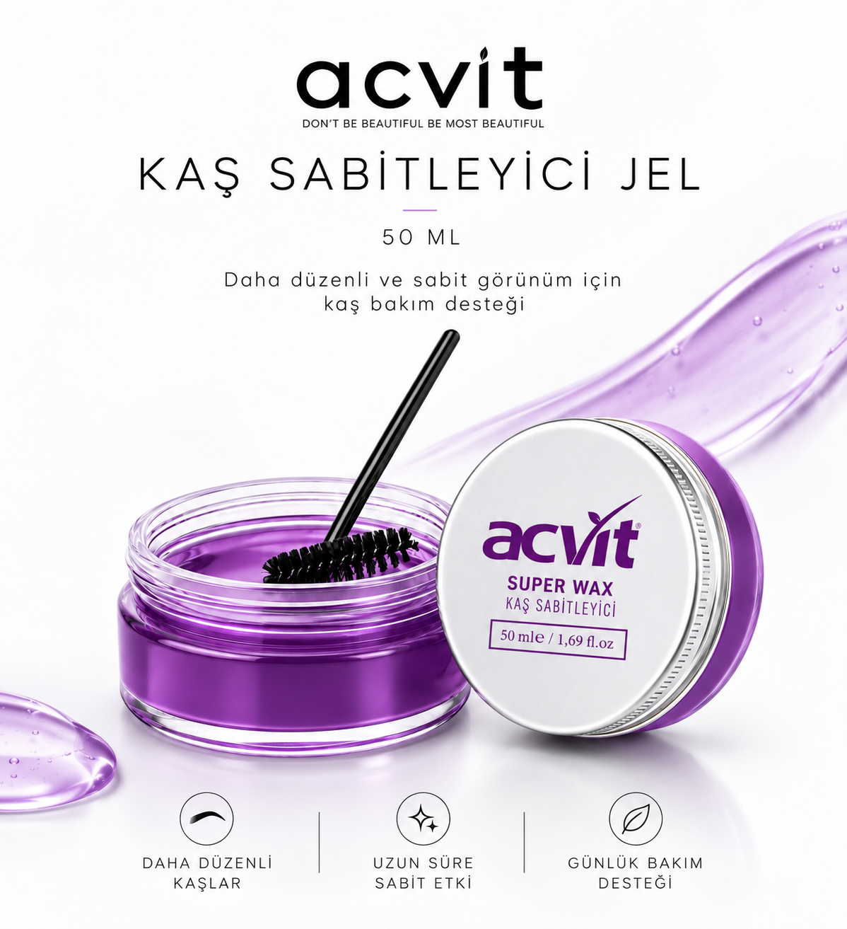 Kaş Sabitleyici, Dolgunlaştırıcı ve Şekillendirici Jel – 50 ML. - Görsel 3