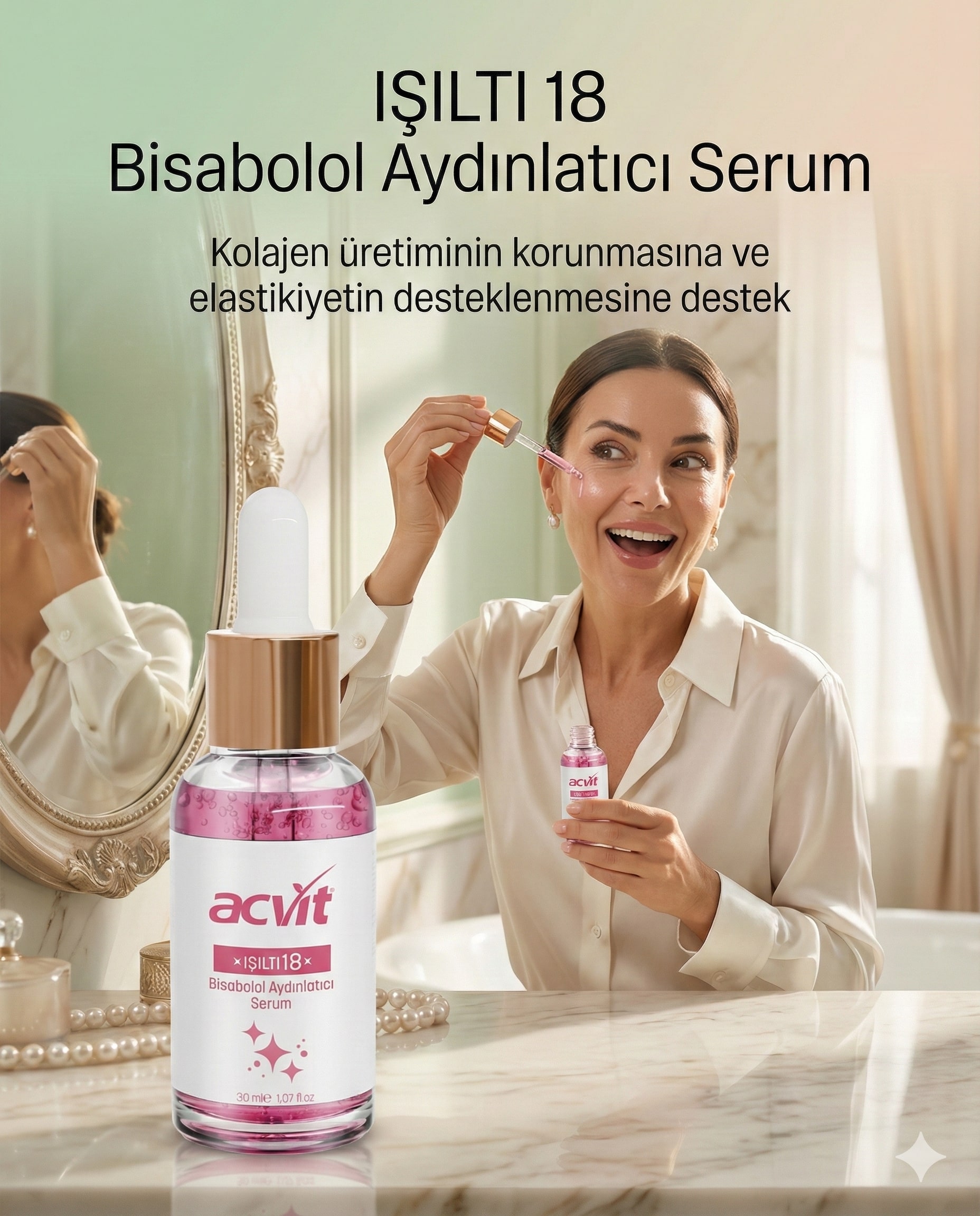 Işıltı 18 – Bisabolol Aydınlatıcı Serum – 30 ml. - Görsel 8