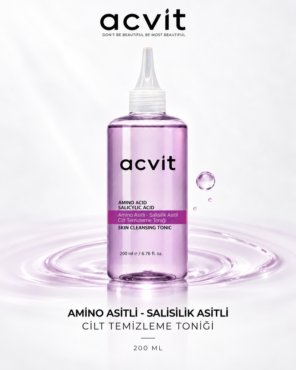 Amino Asit Destekli, Salisilik Asit ve Biberiye Özlü Arındırıcı Cilt Toniği – 200 ml - Görsel 6