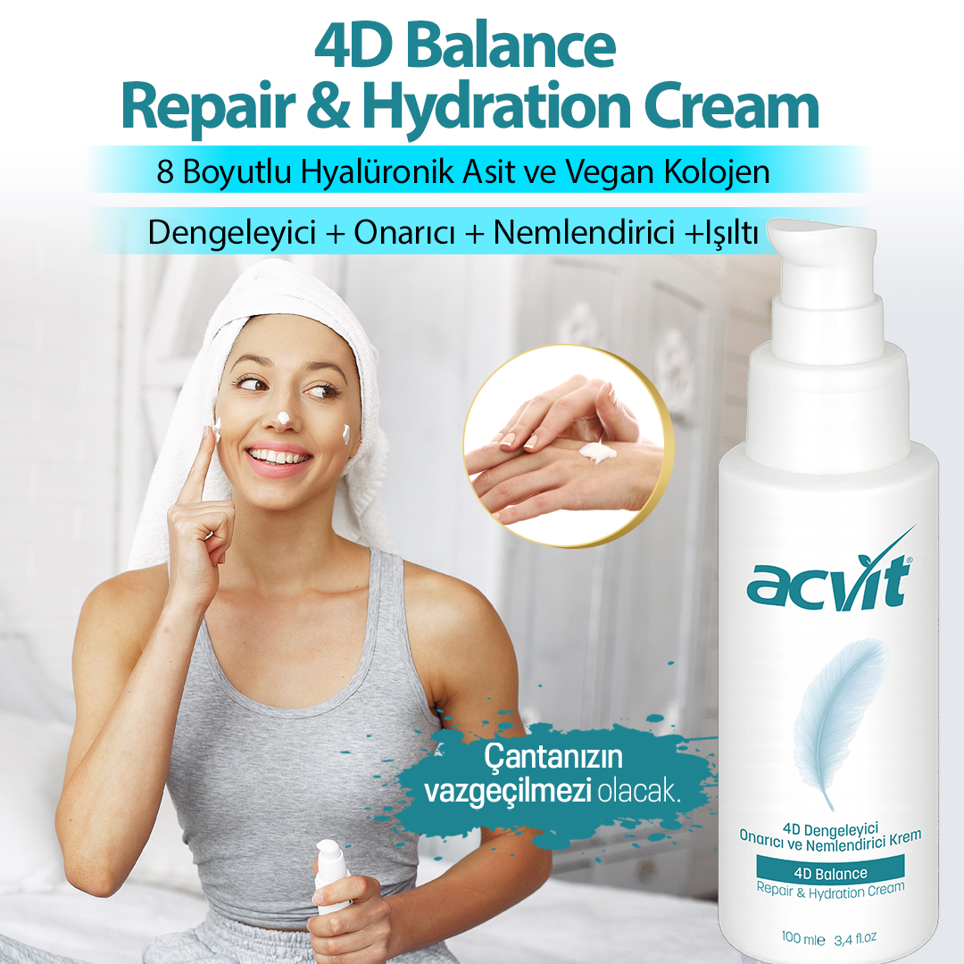 4D Balance Repair & Hydration Cream – 100 ml - Görsel 4