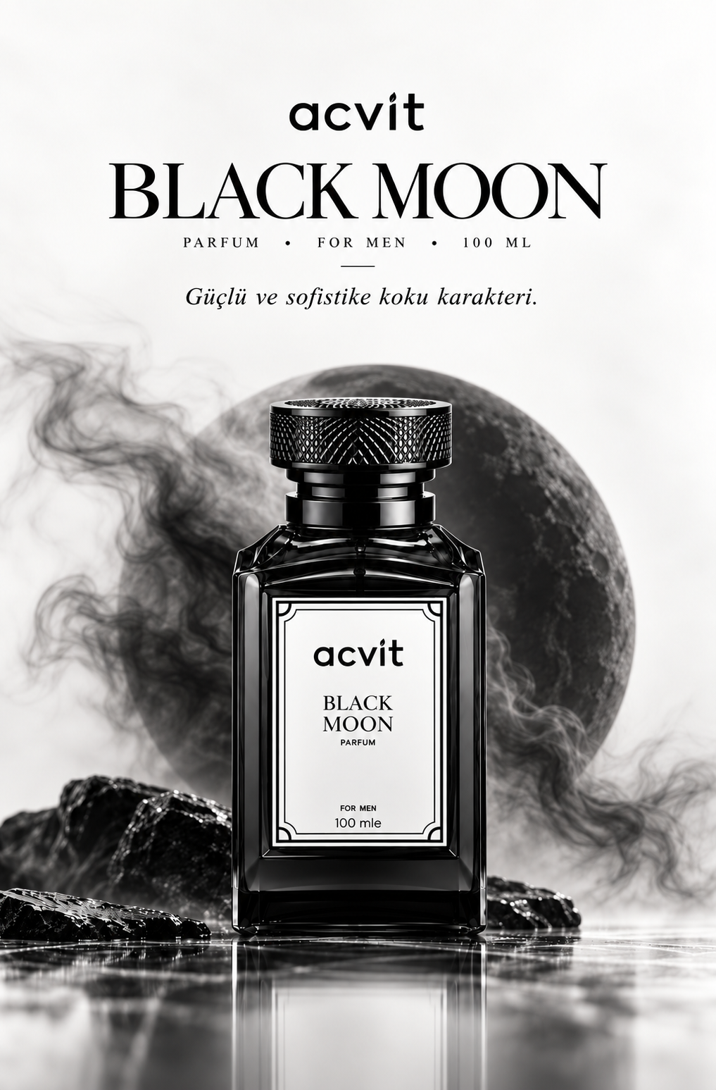 Acvit Black Moon – Erkek Parfümü – 100 Ml. - Görsel 2