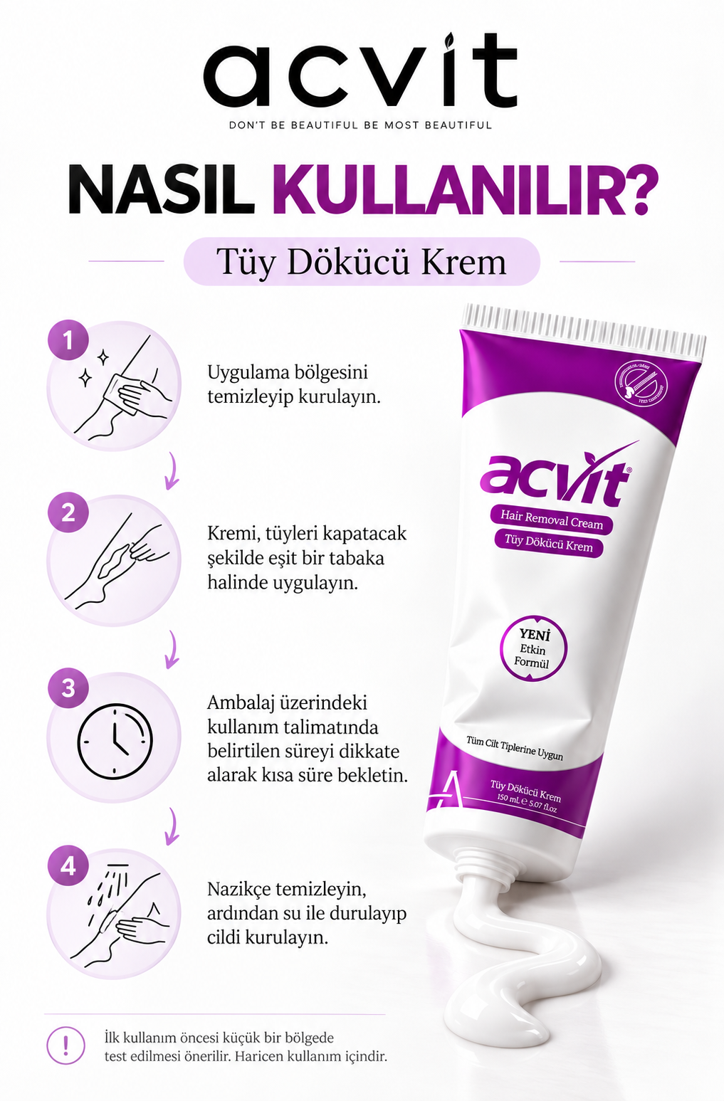 Tüy Dökücü Krem - Unisex /150 ML. - Görsel 4