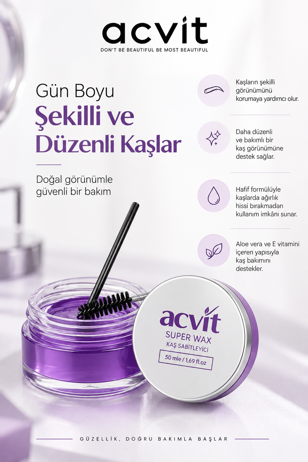 Kaş Sabitleyici, Dolgunlaştırıcı ve Şekillendirici Jel – 50 ML. - Görsel 5