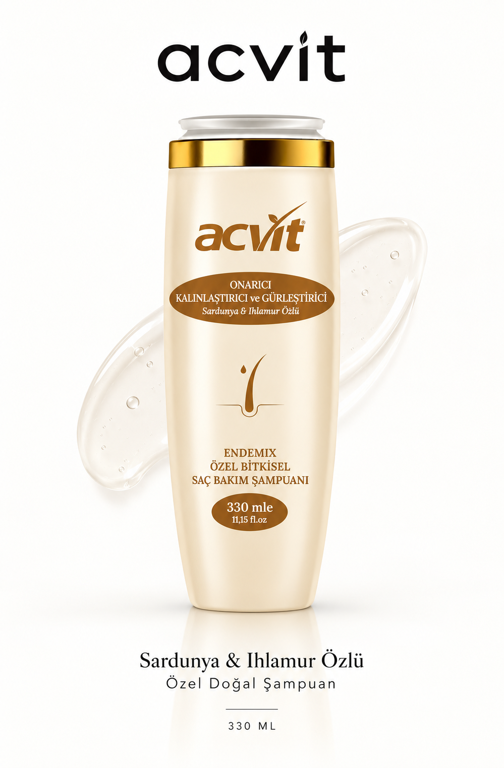 Onarıcı–Kalınlaştırıcı-Gürleştirici Sardunya & Ihlamur Özlü Şampuan - 330 Ml. – Doğal - Unisex - Görsel 5