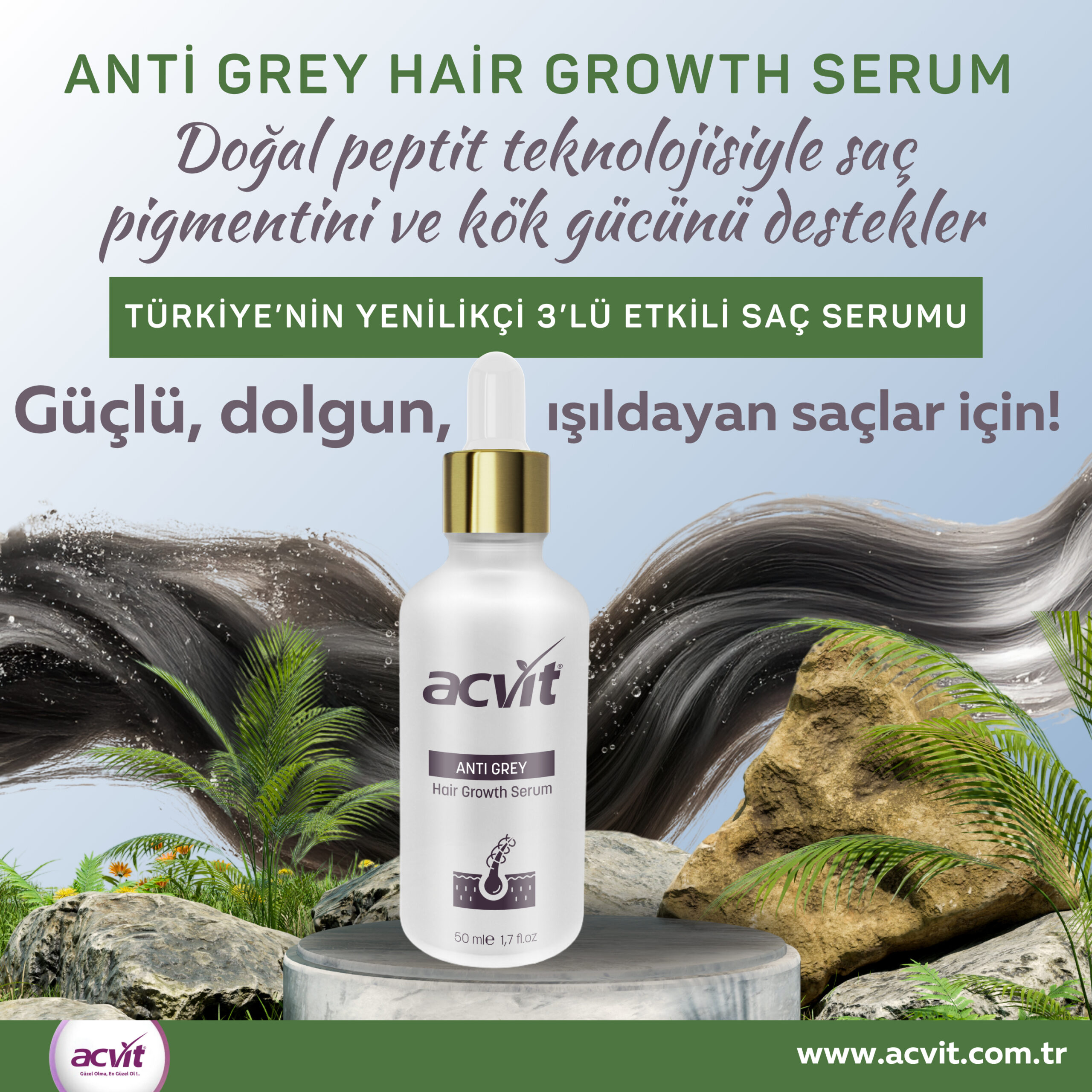 Anti Grey Hair Growth Serum – 30 ml  - Görsel 6