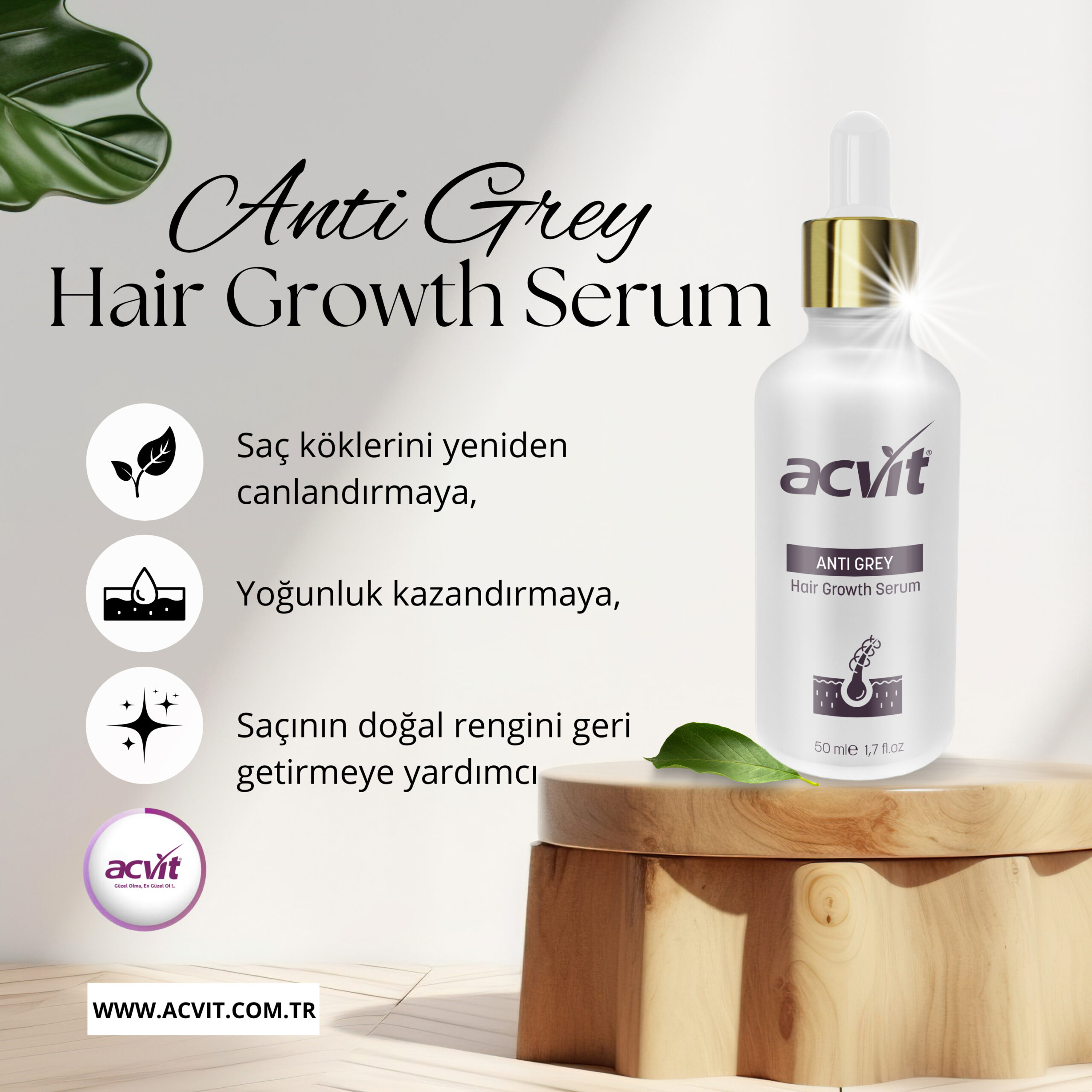 Anti Grey Hair Growth Serum – 30 ml  - Görsel 4