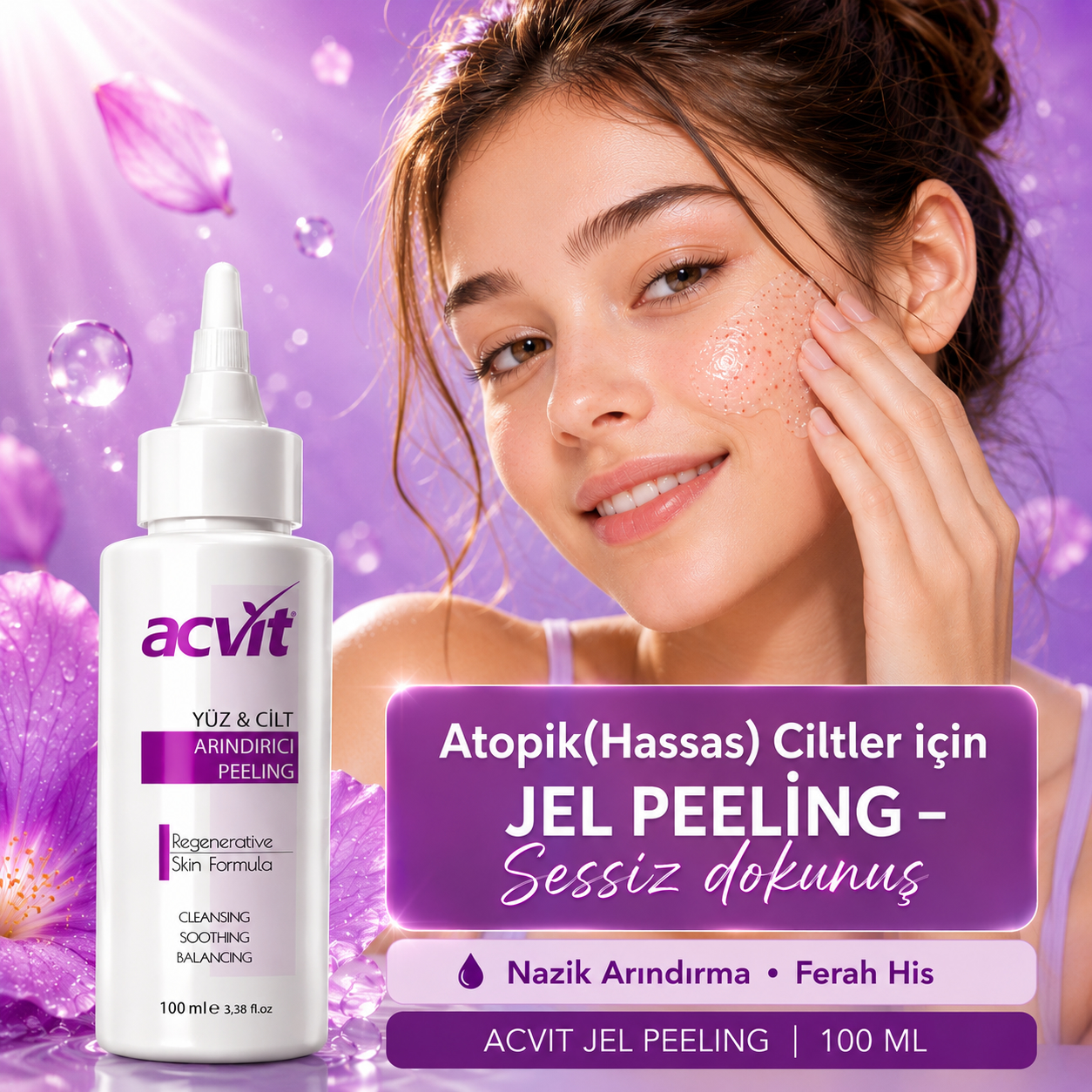 Atopik(Hassas) Ciltler için Jel Peeling – Arındırıcı, Cilt Yenileyici - 100 ML. - Görsel 3