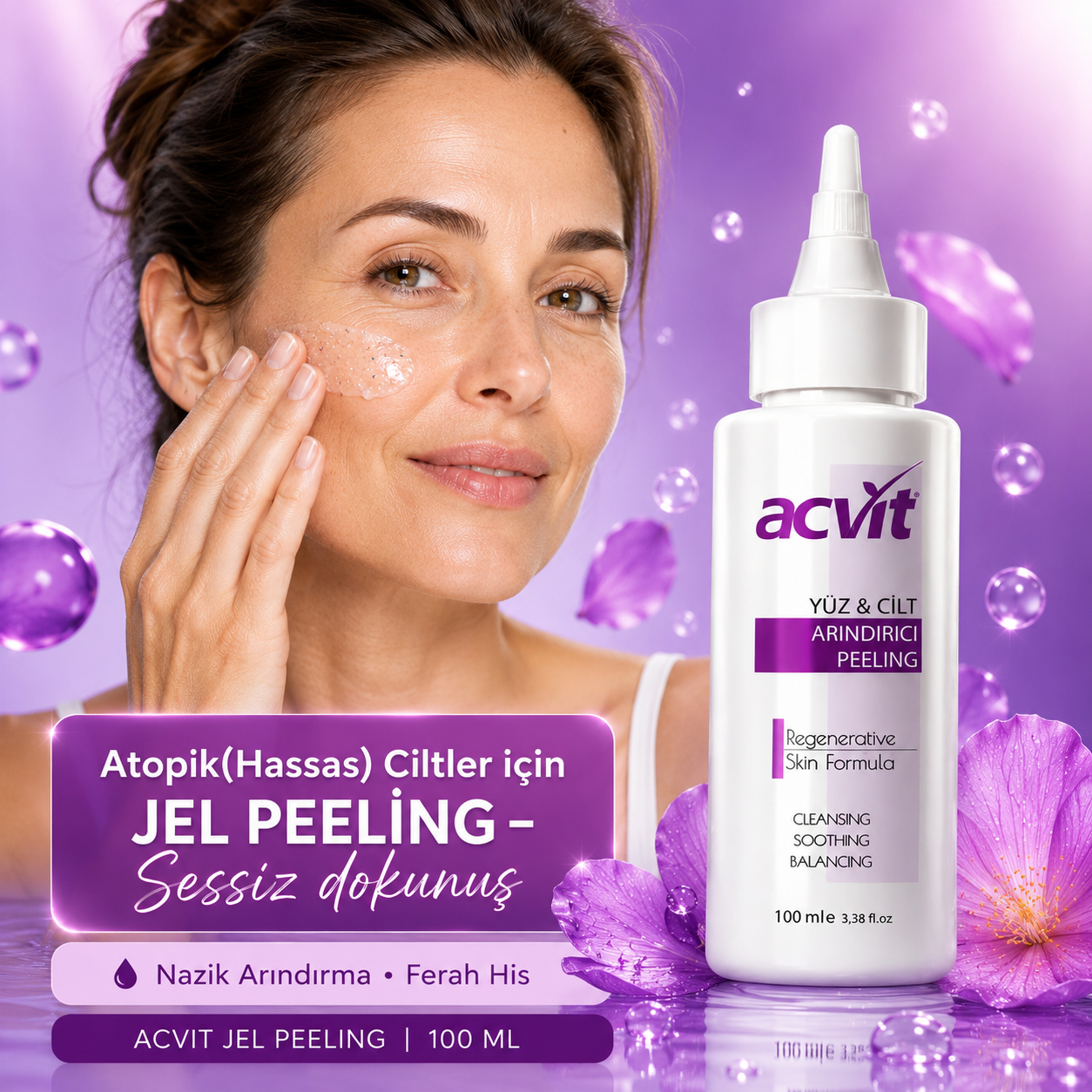 Atopik(Hassas) Ciltler için Jel Peeling – Arındırıcı, Cilt Yenileyici - 100 ML. - Görsel 5