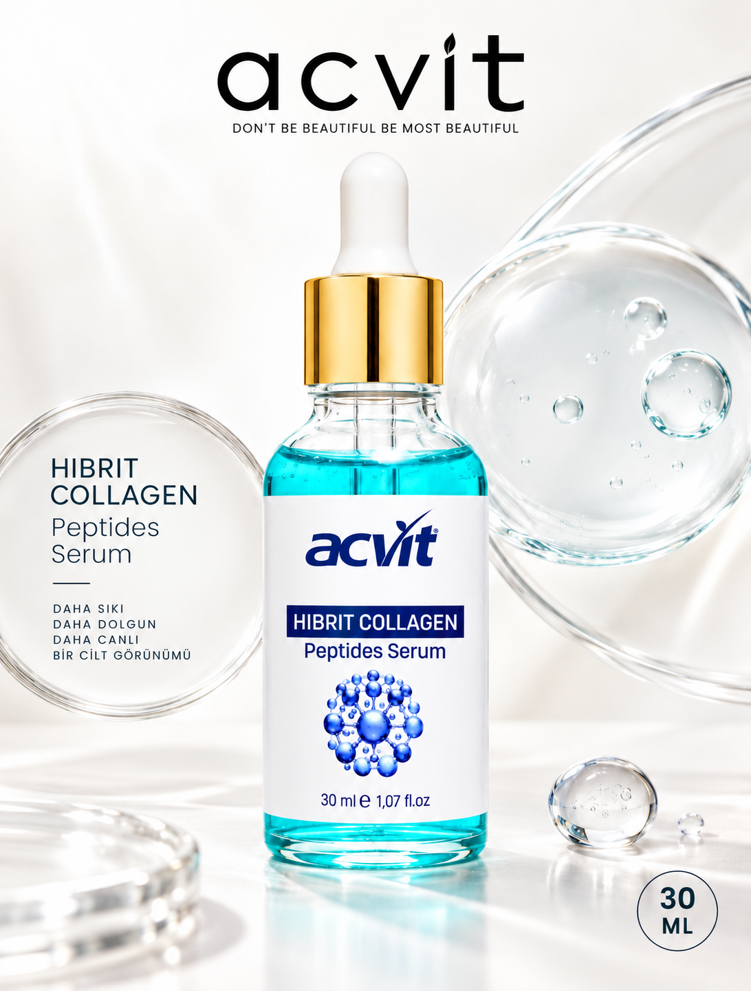 Hibrit Collagen Peptites Serum – 30 Ml - Görsel 6