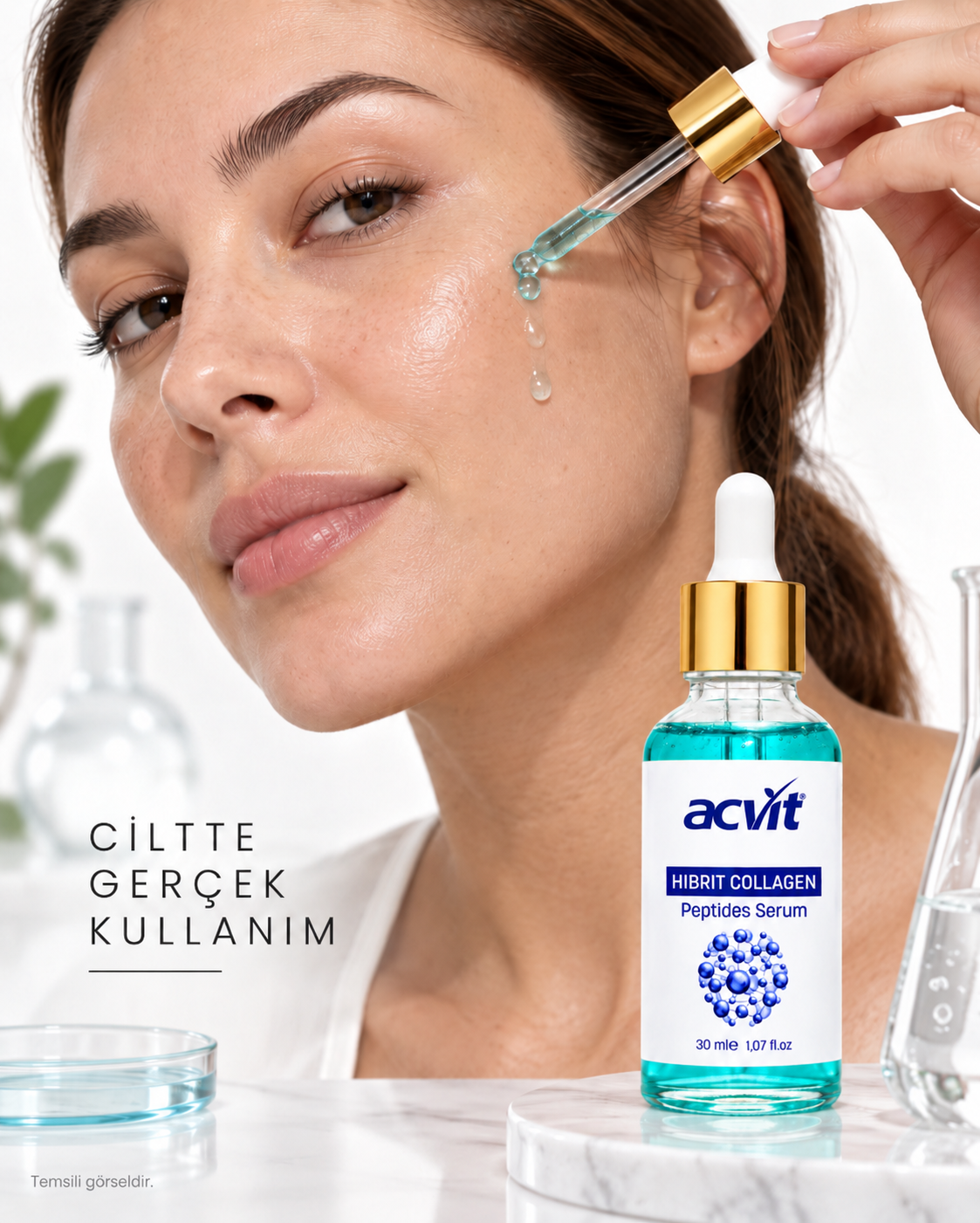 Hibrit Collagen Peptites Serum – 30 Ml - Görsel 5