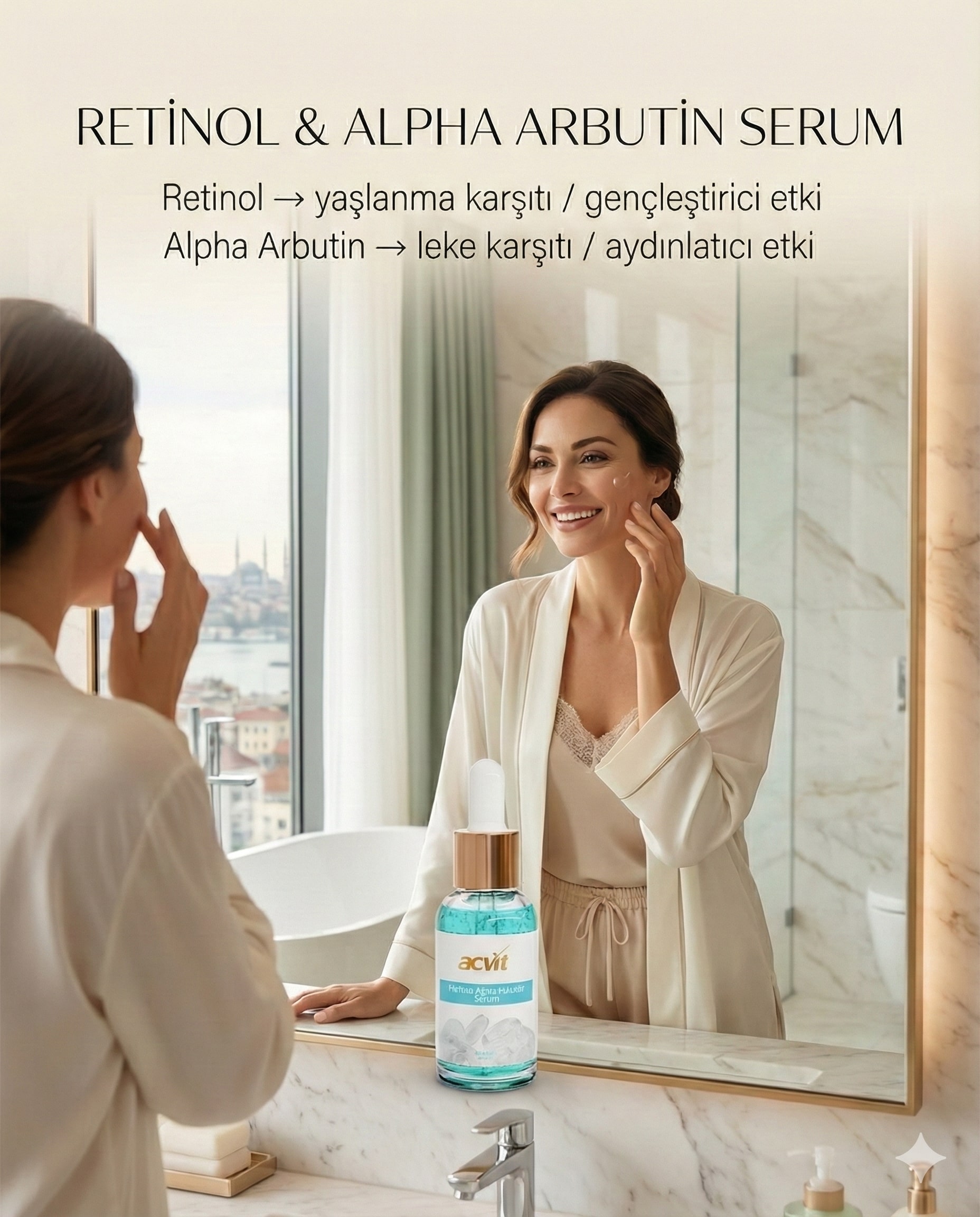 Retinol & Alpha Arbutin Serum – Cildinize Profesyonel Destek - 30 ML - Görsel 3