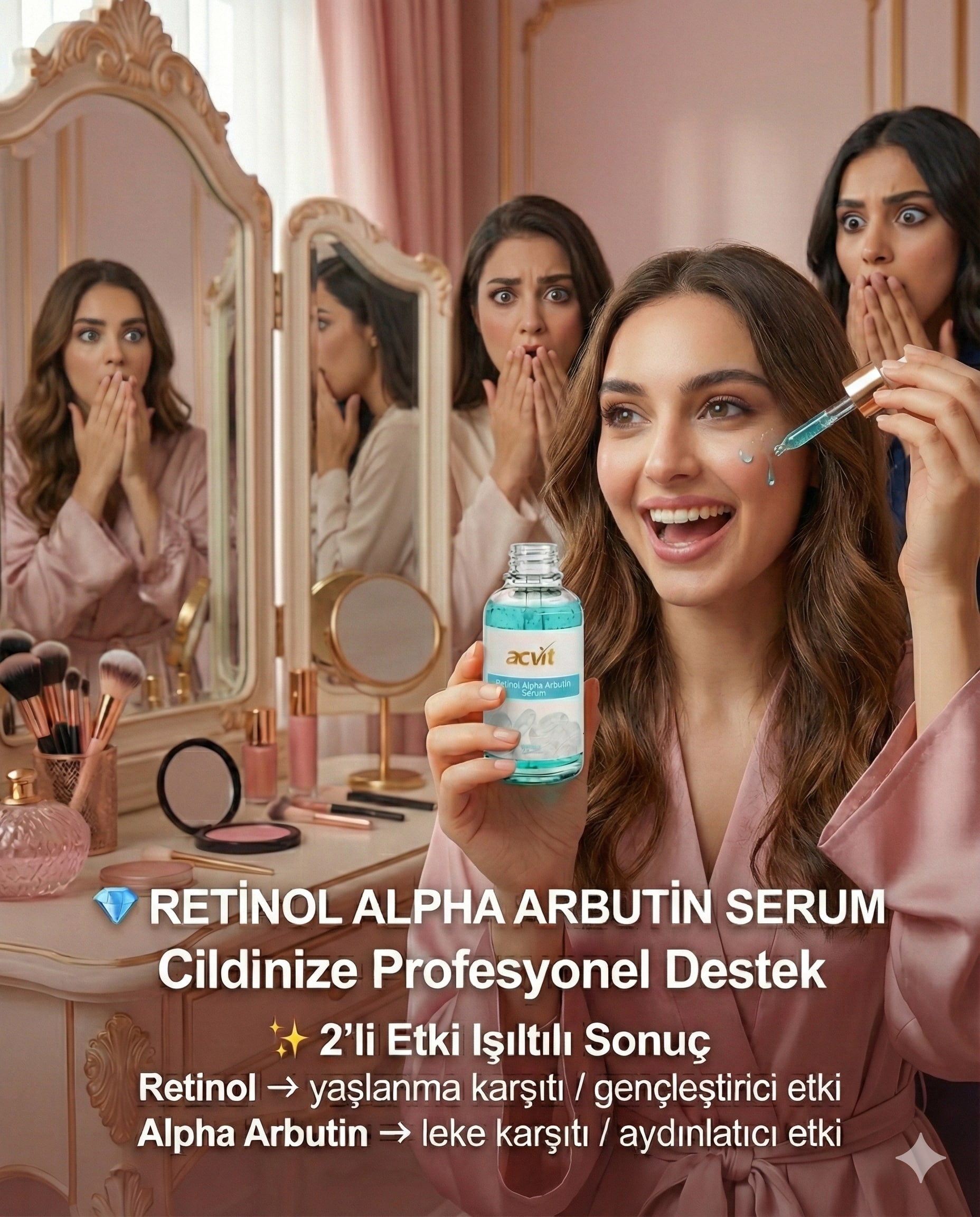 Retinol & Alpha Arbutin Serum – Cildinize Profesyonel Destek - 30 ML - Görsel 2