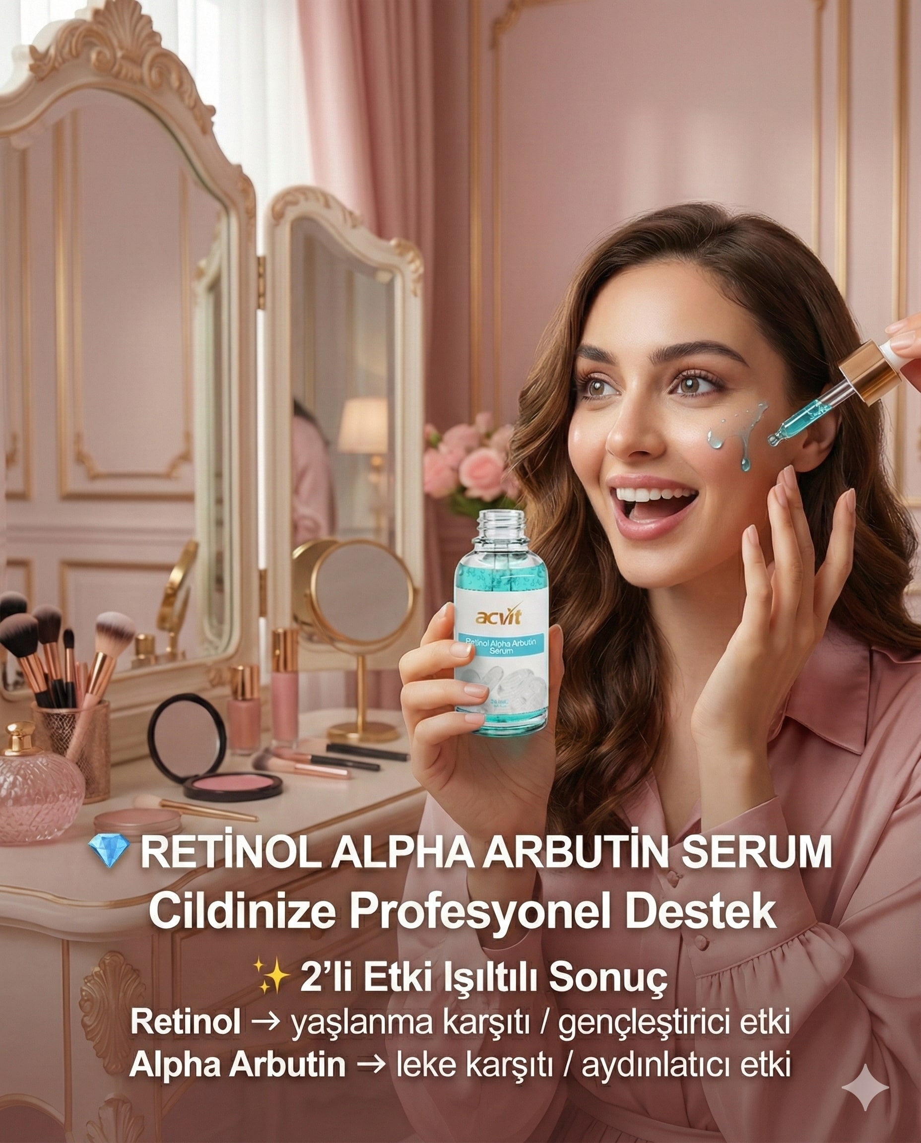 Retinol & Alpha Arbutin Serum – Cildinize Profesyonel Destek - 30 ML - Görsel 6