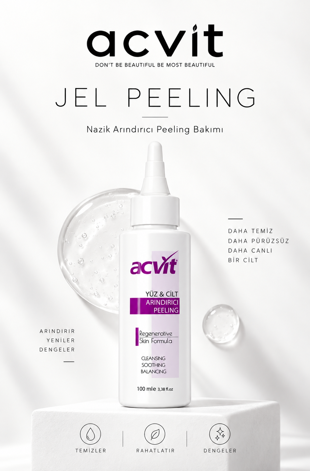 Atopik(Hassas) Ciltler ve Yüz için Jel Peeling – Arındırıcı, Cilt Yenileyici – 100 ML. - Görsel 4