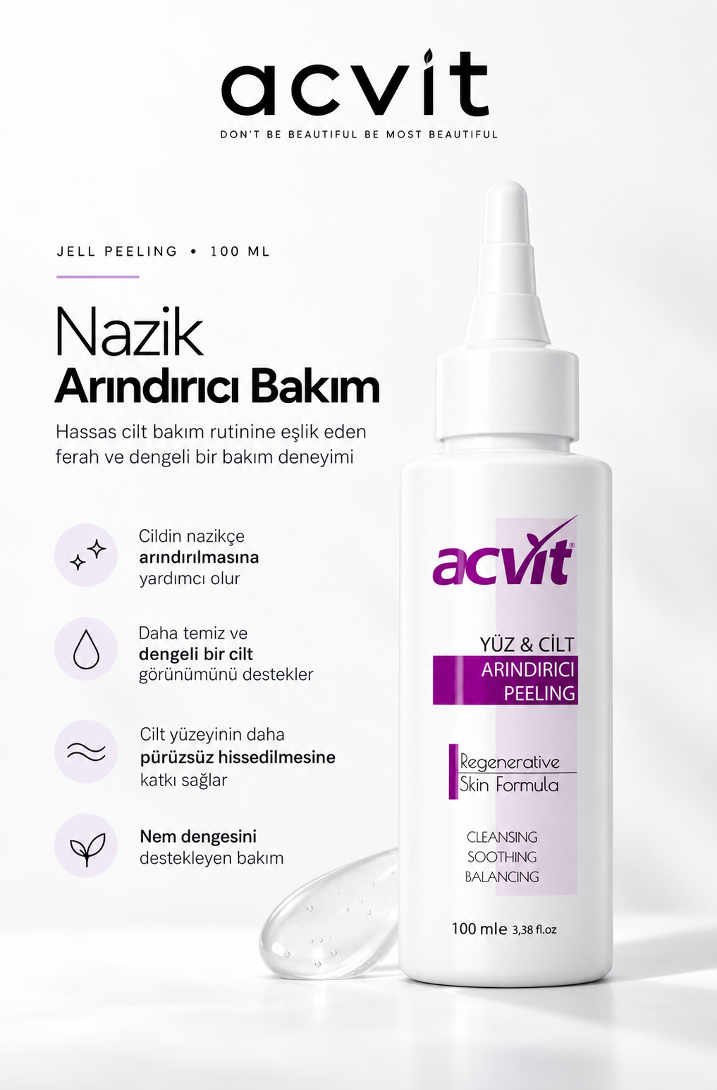 Atopik(Hassas) Ciltler ve Yüz için Jel Peeling – Arındırıcı, Cilt Yenileyici – 100 ML. - Görsel 6