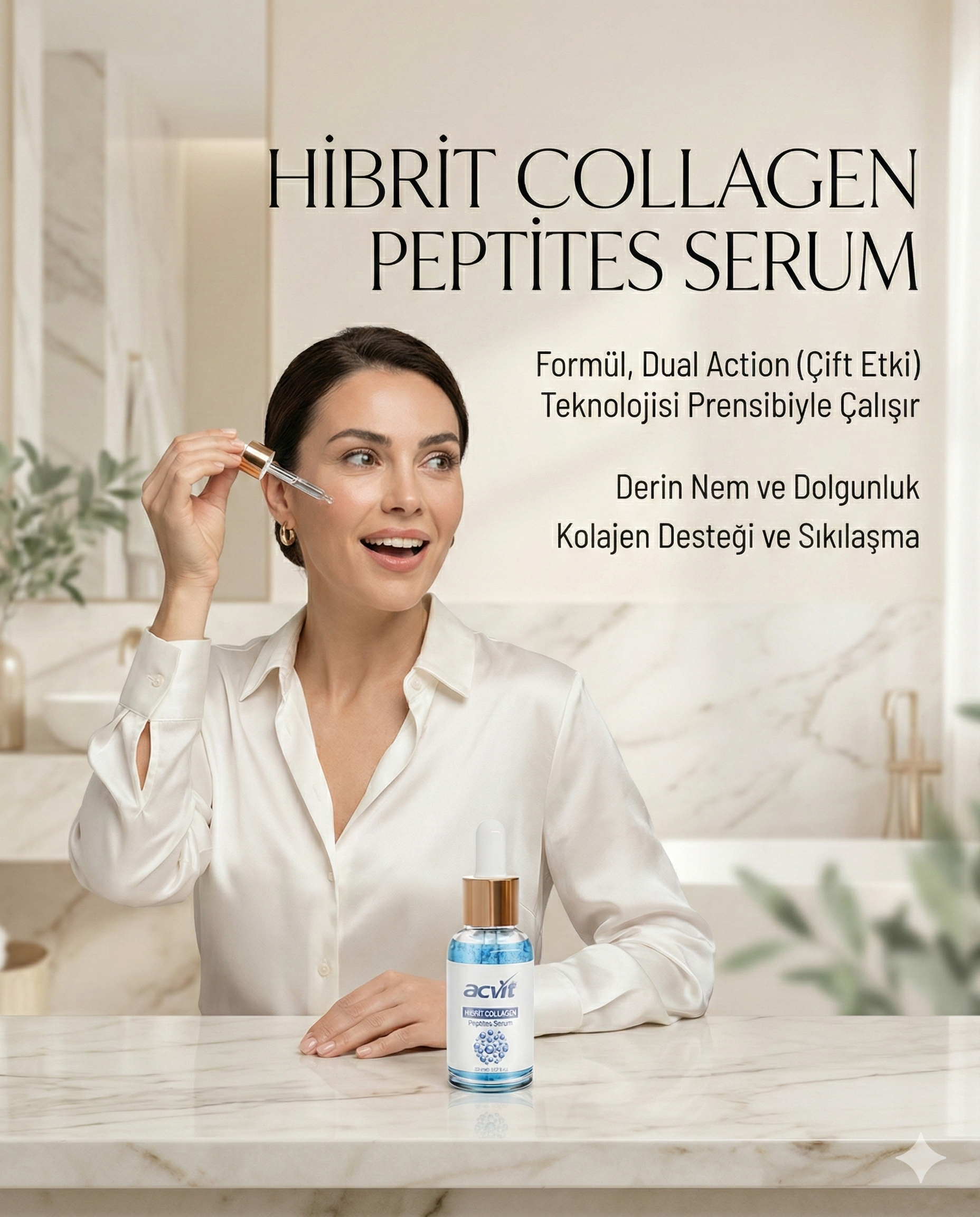 Hibrit Collagen Peptites Serum – 30 Ml - Görsel 6