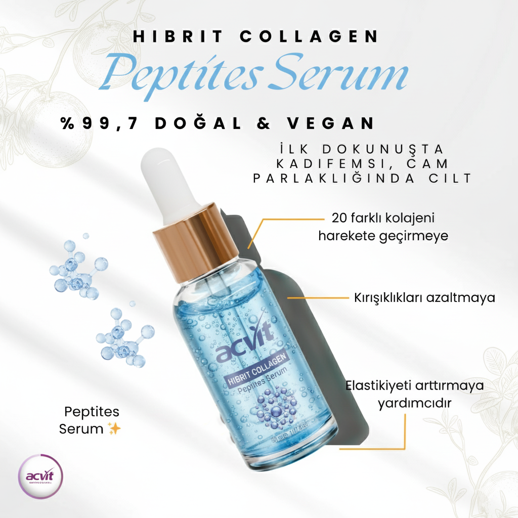 Hibrit Collagen Peptites Serum – 30 Ml - Görsel 2