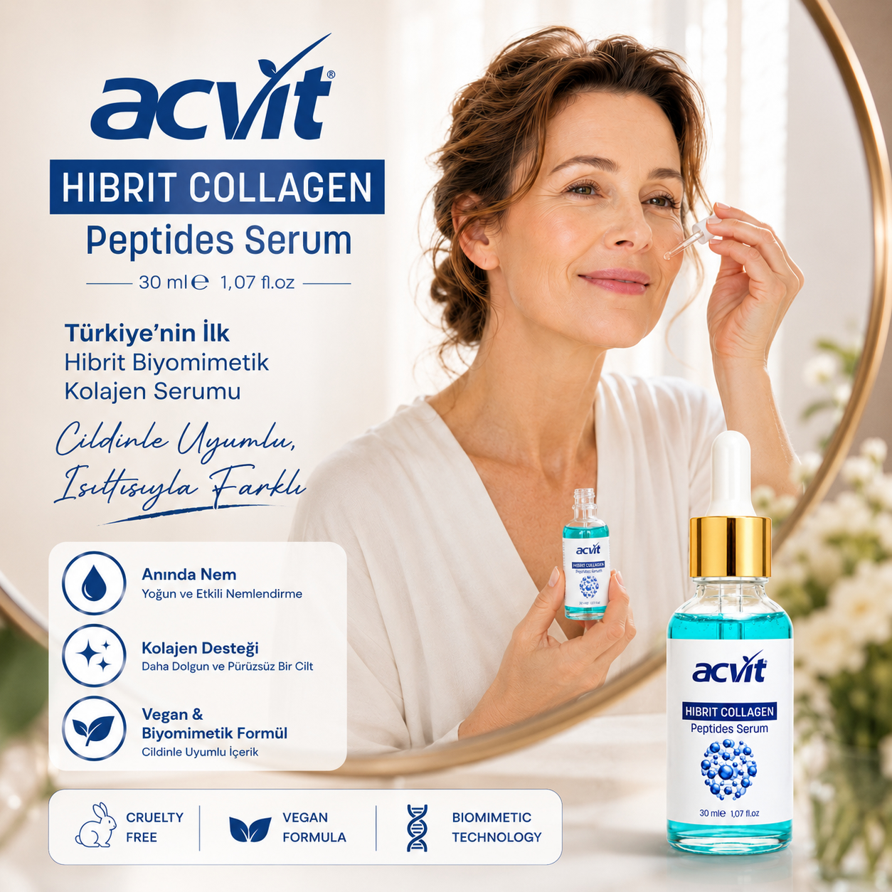 Hibrit Collagen Peptites Serum – 30 Ml - Görsel 7