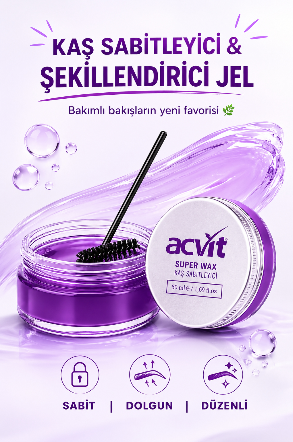 Kaş Sabitleyici, Dolgunlaştırıcı ve Şekillendirici Jel – 50 ML. - Görsel 4