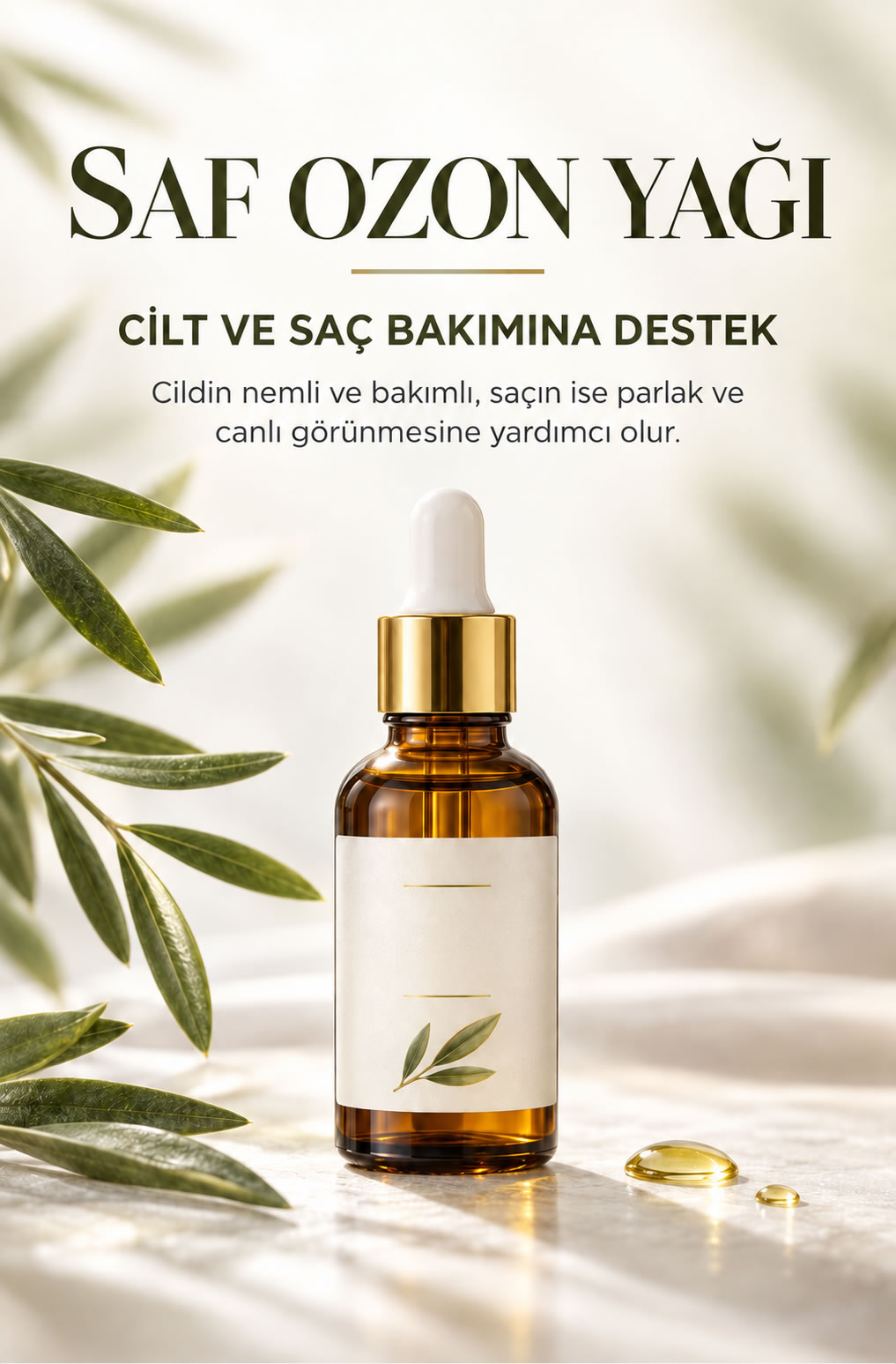 Saf Ozon Yağı / Cilt Yenileme Koruma / Saç Bakımı - 50 ML. - Görsel 4