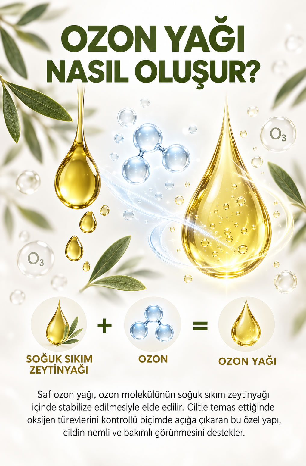 Saf Ozon Yağı / Cilt Yenileme Koruma / Saç Bakımı - 50 ML. - Görsel 5