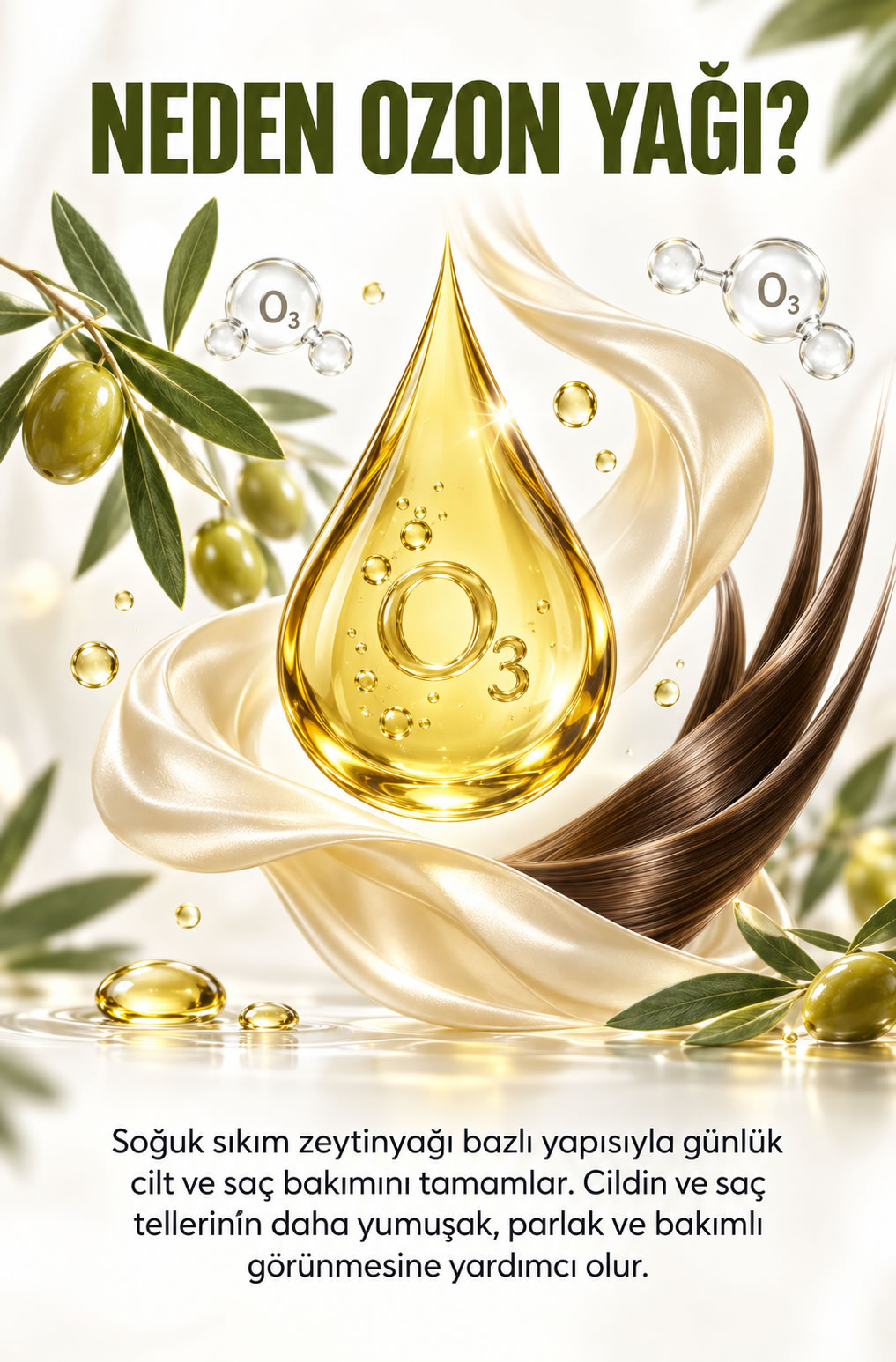 Saf Ozon Yağı / Cilt Yenileme Koruma / Saç Bakımı - 50 ML. - Görsel 6