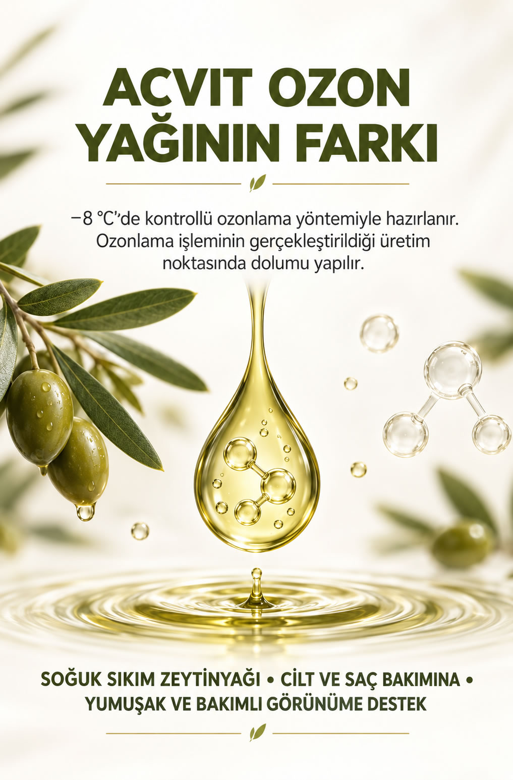 Saf Ozon Yağı / Cilt Yenileme Koruma / Saç Bakımı - 50 ML. - Görsel 8