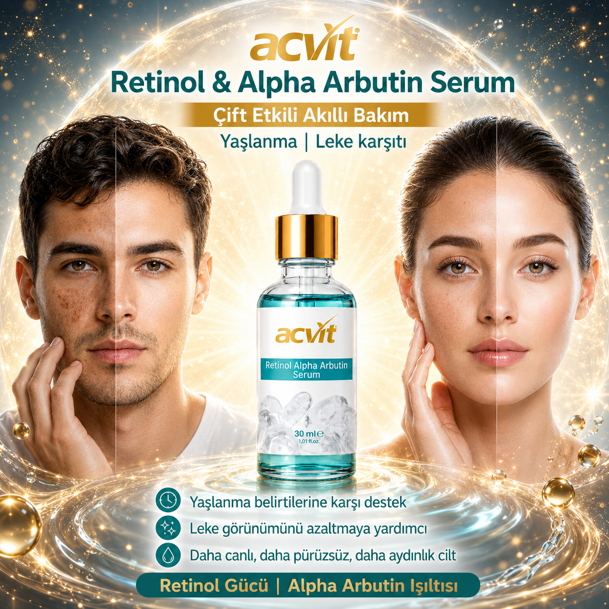 Retinol & Alpha Arbutin Serum – Cildinize Profesyonel Destek - 30 ML - Görsel 5